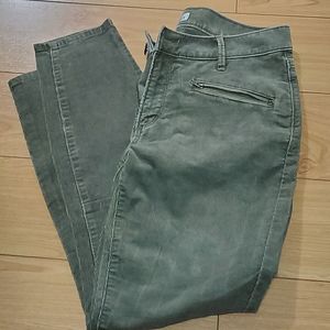 LOFT Olive Green Corduroy Pants Sz 6